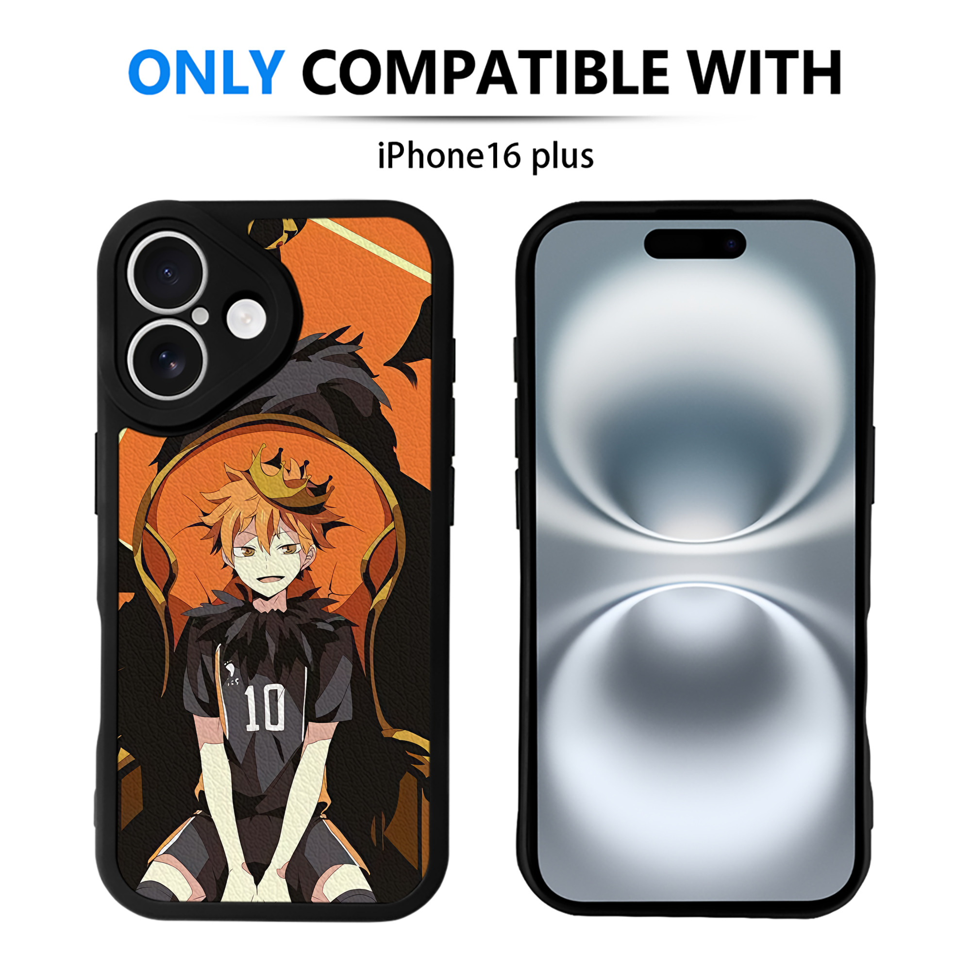 （画像用） ハイキュー!! Haikyu!! 【iPhone 16シリーズ対応】シリコンスマホケース（レザー調） 材質：シリコン